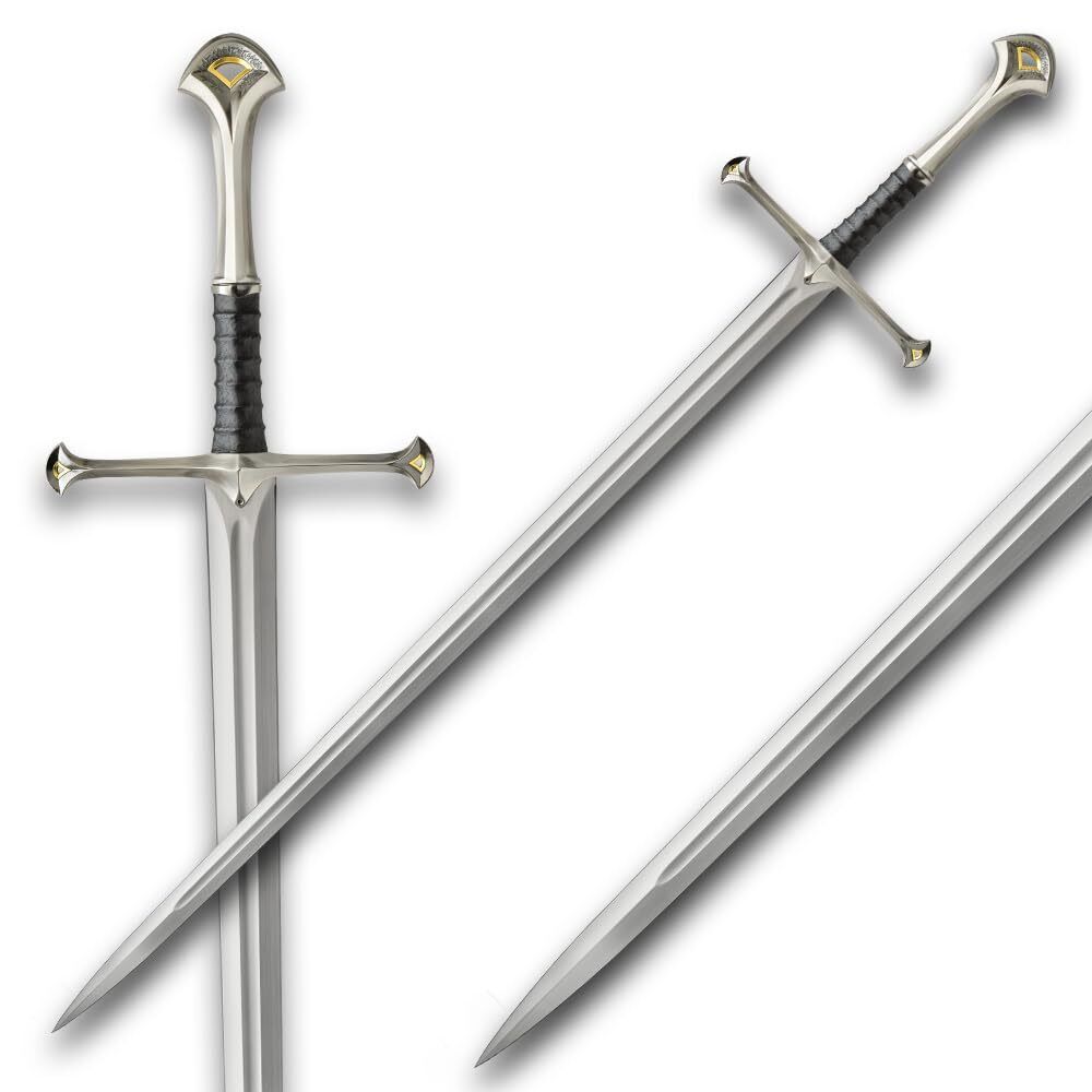 United Cutlery King Elendil Narsil Sword, Licensed LOTR Rings Movie Replica COA
