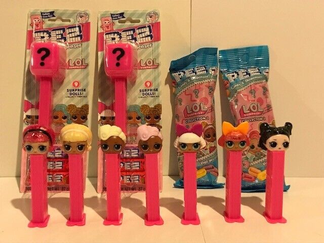FUN LOT of 11 LOL SURPRISE PEZ Dispensers - 4 NEW UNOPENED, 7 DOLLS (No Doubles)