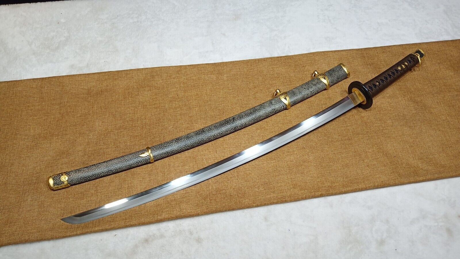 Swordier Handmade Japanese Sword Tamahagane Katana Tachi Sharp Full Tang