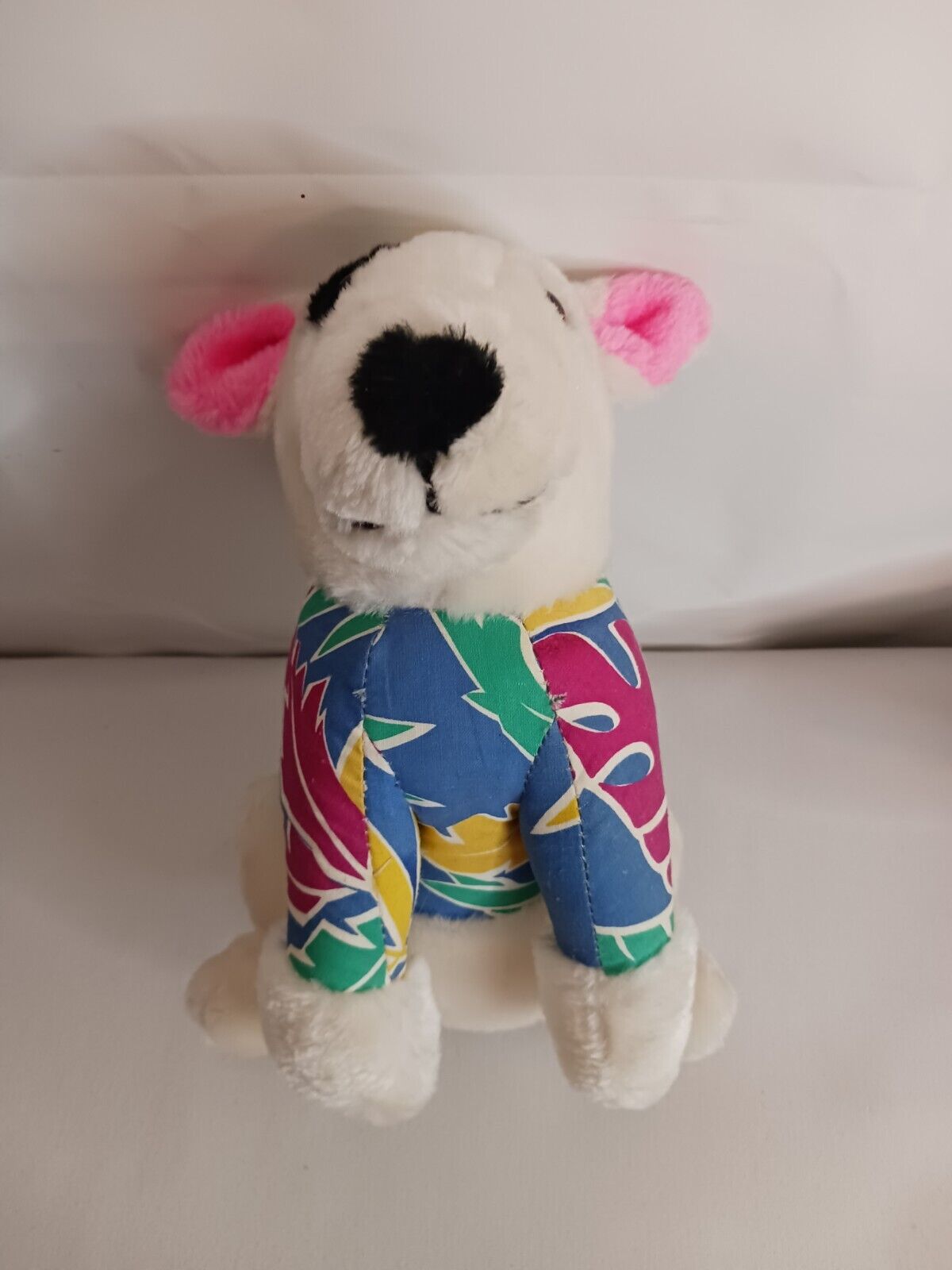 Vintage 1987 Spuds Mackenzie Dog Bud Light Plush Stuffed Hawaiian Shirt ACE Smal
