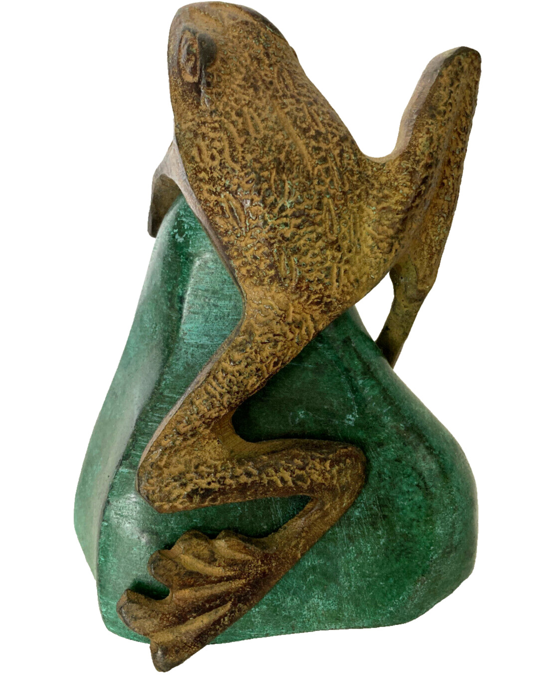 Tree Frog on The Rock Bronze Metal 6\