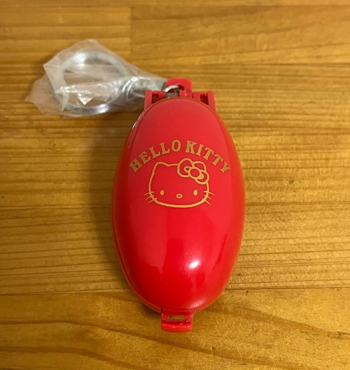 Vintage Hello Kitty Pocket Critter Sanrio 1994 Keychain Red Takara Japan