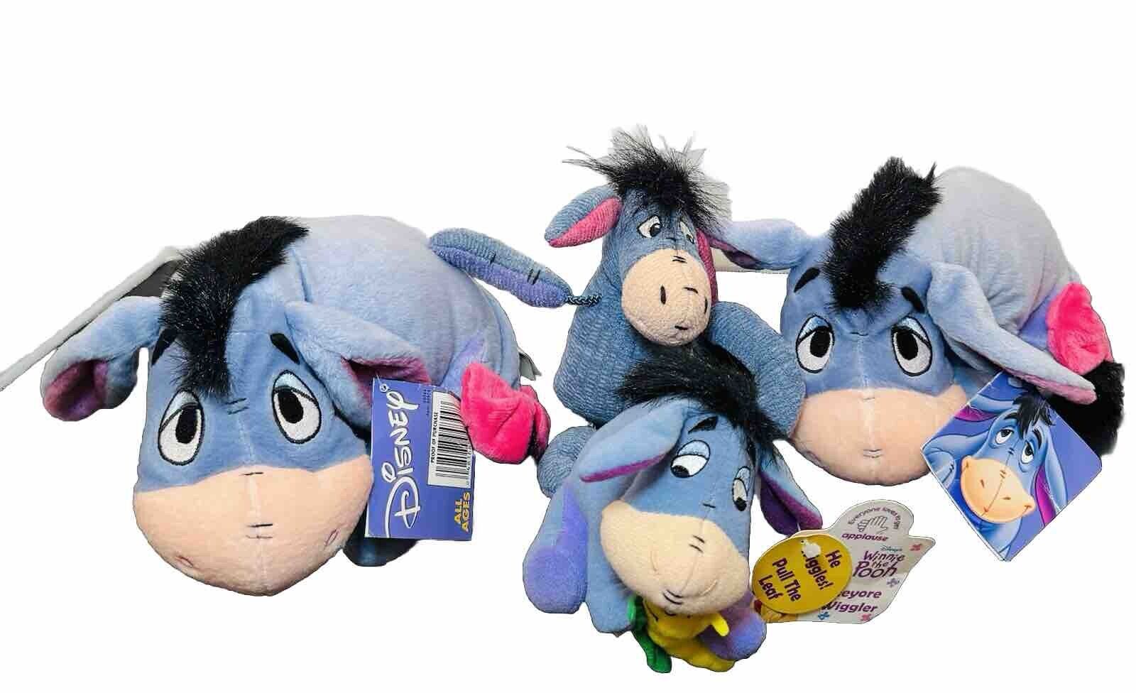 Disney Eeyore Plush - Lot Of 4 Stuffed Animals 3 With Tags