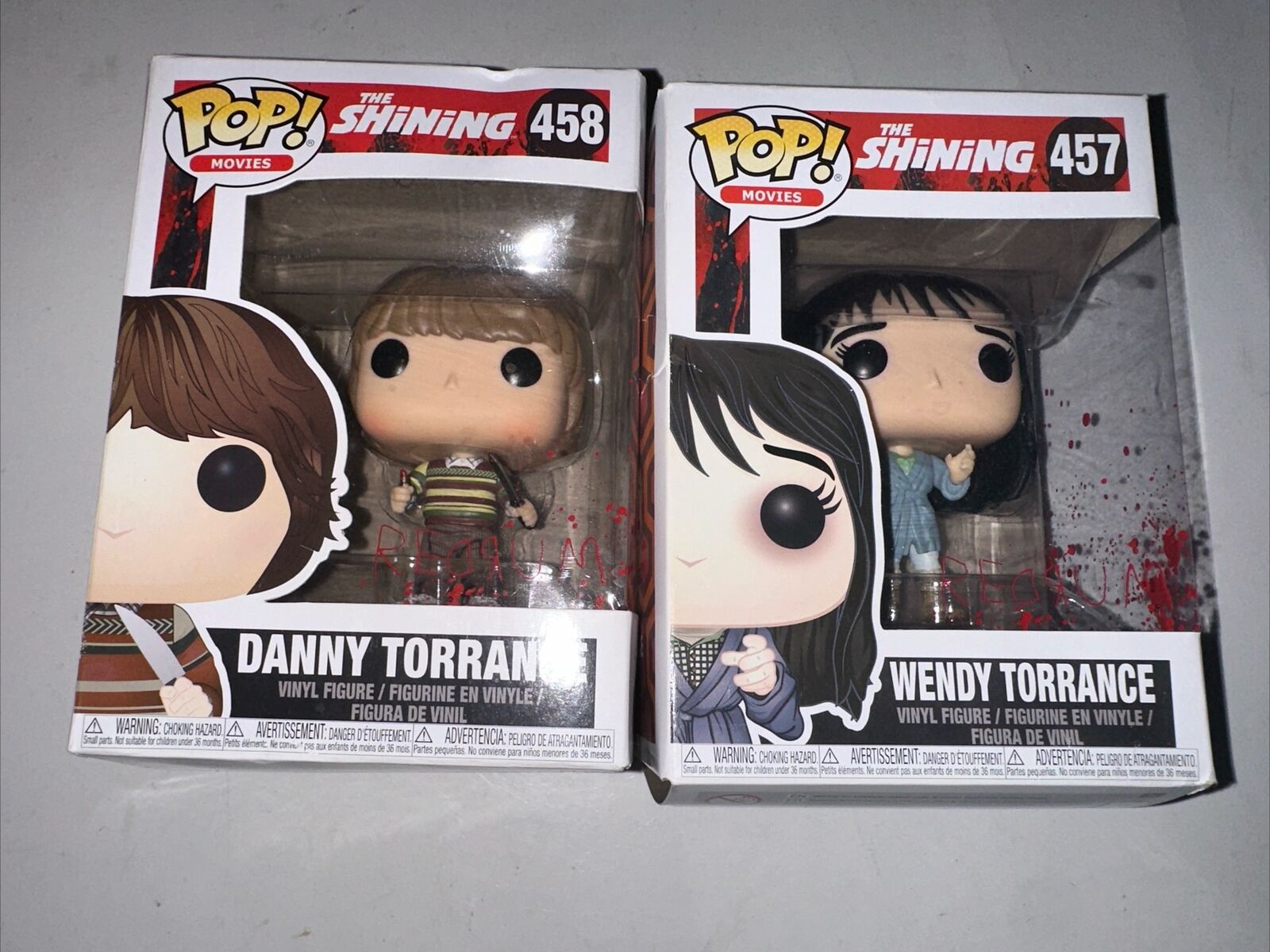 Funko Pop The Shining Lot 3 Danny Wendy  Torrance Vaulted Figure  457 458