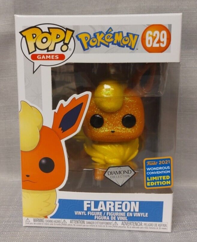 Funko Pop: Pokémon - Diamond Flareon #629 2021 Wondrous Convention Exclusive