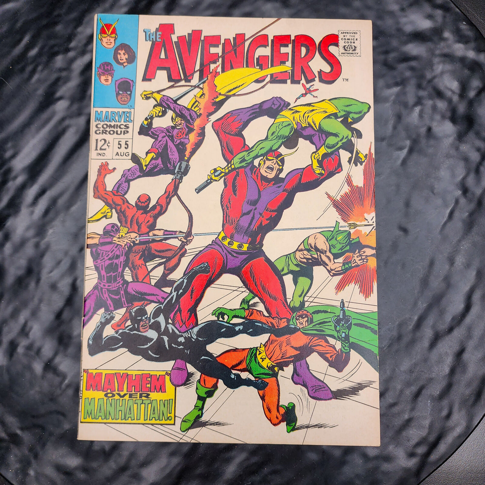 Avengers #55 FULL APP ULTRON BLACK KNIGHT Silver Age Marvel 1968 VF