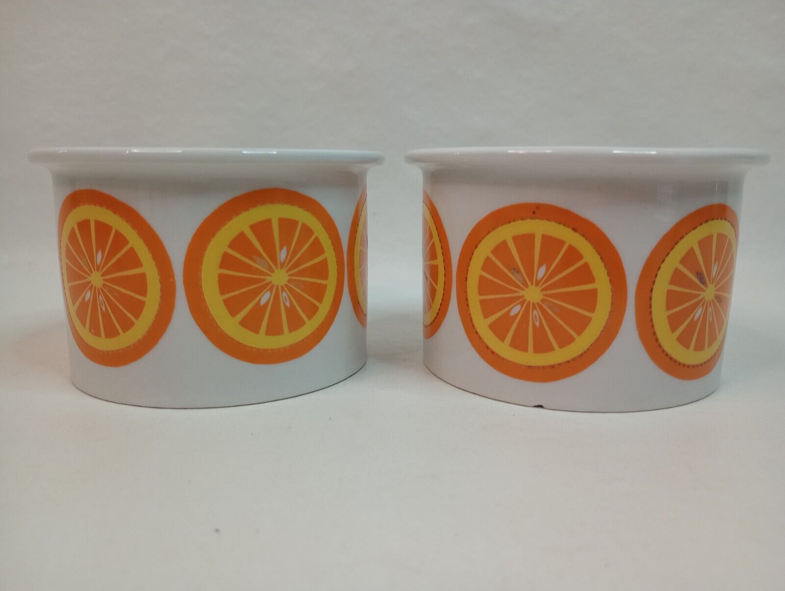 Vintage Arabia Finland Pomona Oranges Pattern Jelly Jam Jar Pot