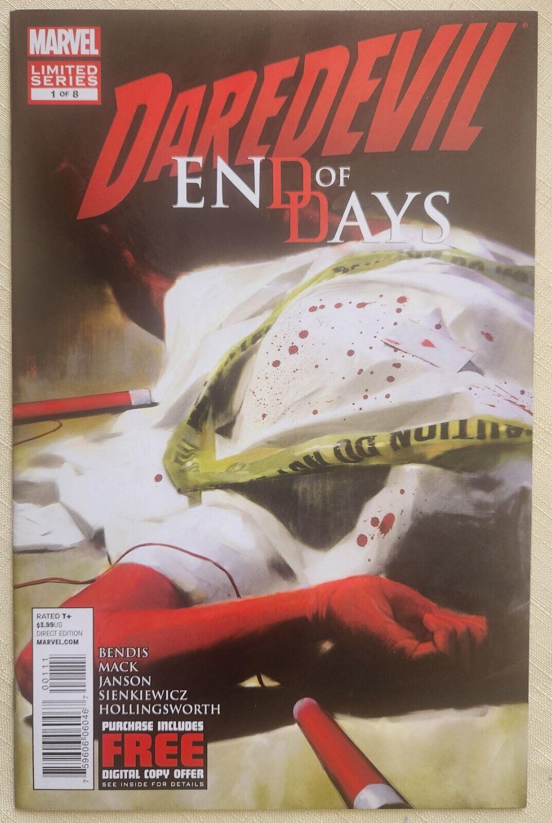 DAREDEVIL END OF DAYS #1 (2012) - Bendis, Mack, Janson, Sienkiewicz - Marvel