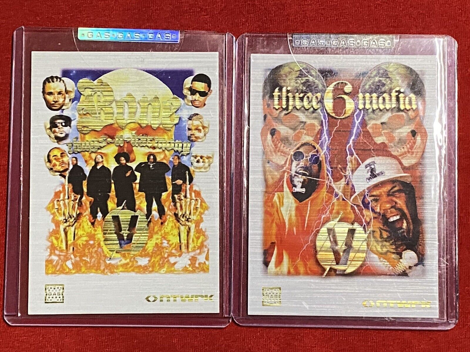 G.A.S. Trading Card x Verzuz Three 6 Mafia/Bone Thugs White Platinum /10 NTWRK