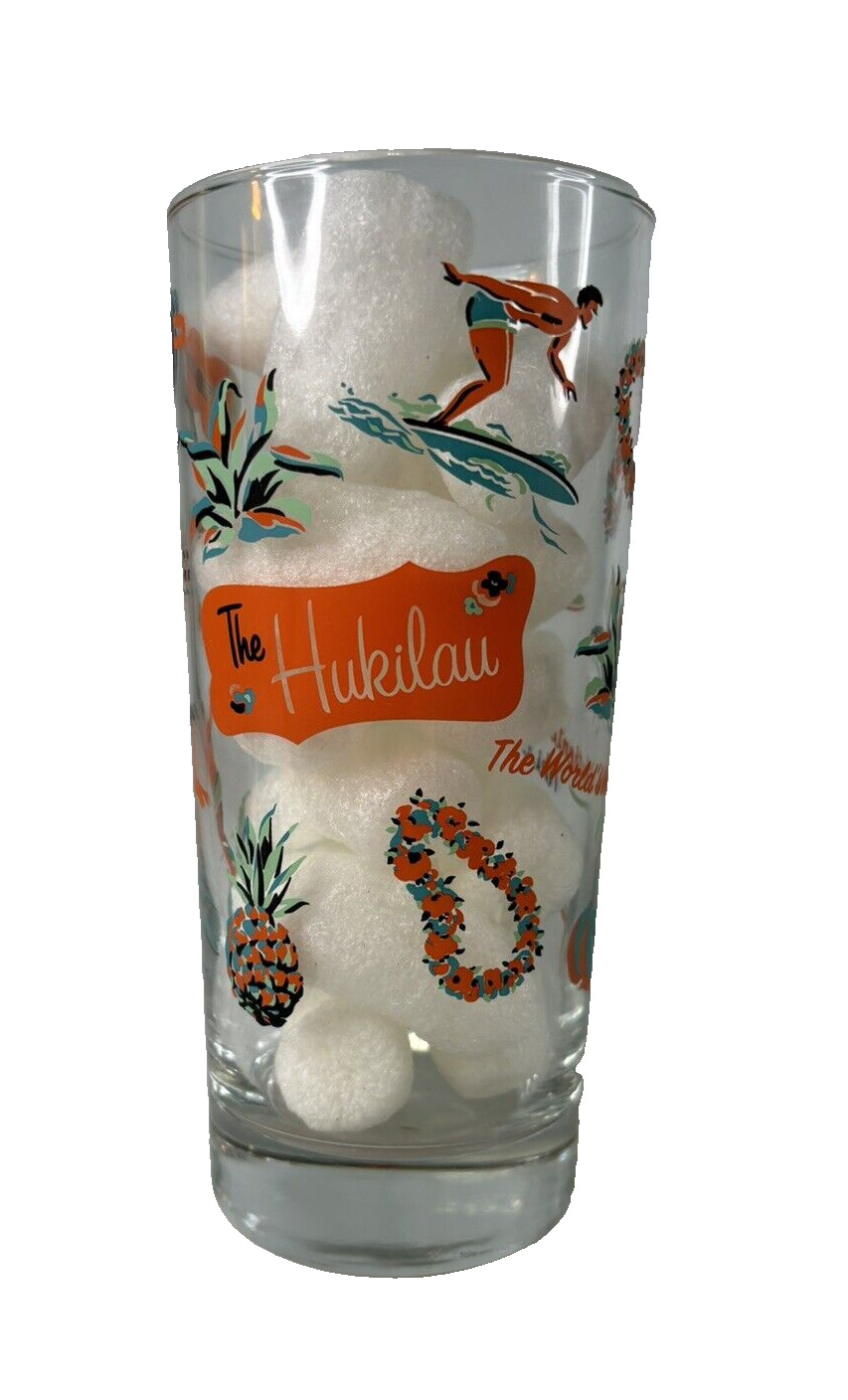 The Hukilau Glass The World\'s Most Authentic Tiki Event Surfer Lei Pineapple