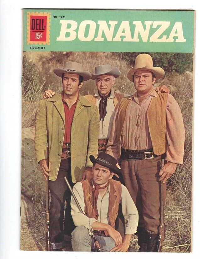 Four Color Comics #1221 (Bonanza #2) Dell 1961 Flat tight and Glossy FN/FN+