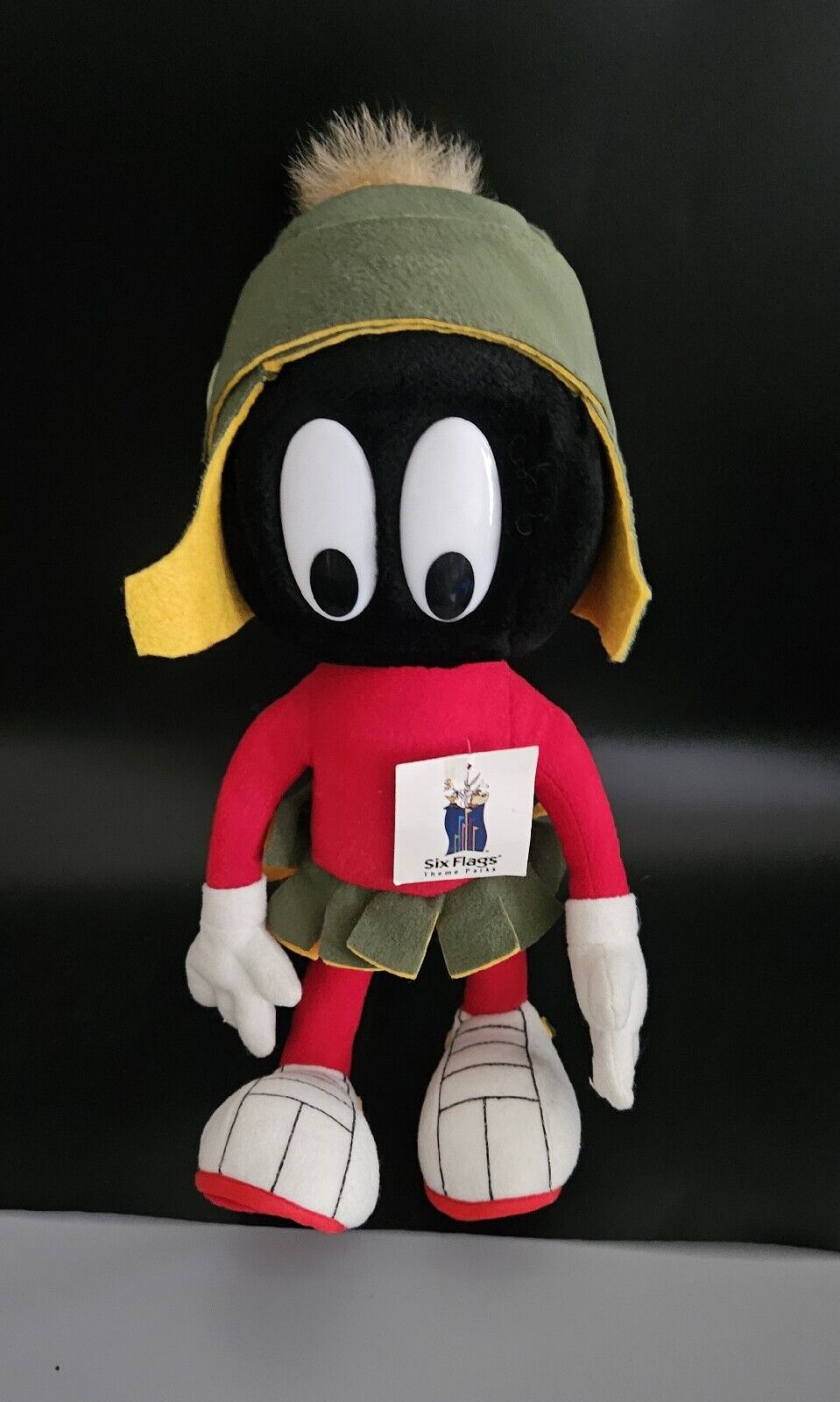 Vtg Marvin The Martian Six Flags 1994 Plush Looney Tunes  24K Co. Warner Bros.
