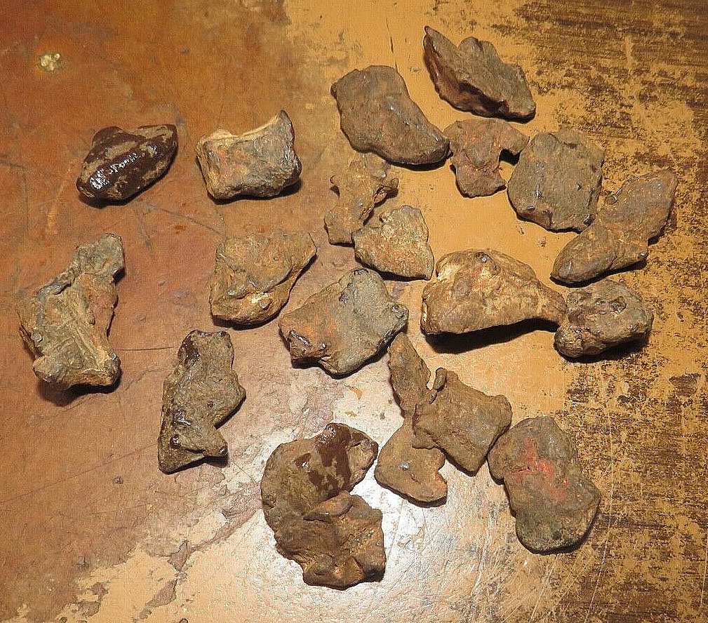 140 GM. LOT OF 20 SMALL Egypt Gebel Kamil Iron meteoriteS complete individuals