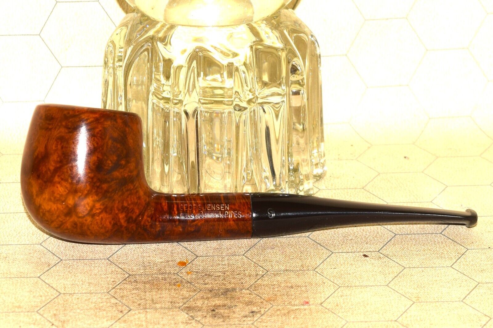 GEORG JENSEN PIPES 1828 FIREFLAME MADE IN DENMARK  Tobacco Pipe #A976