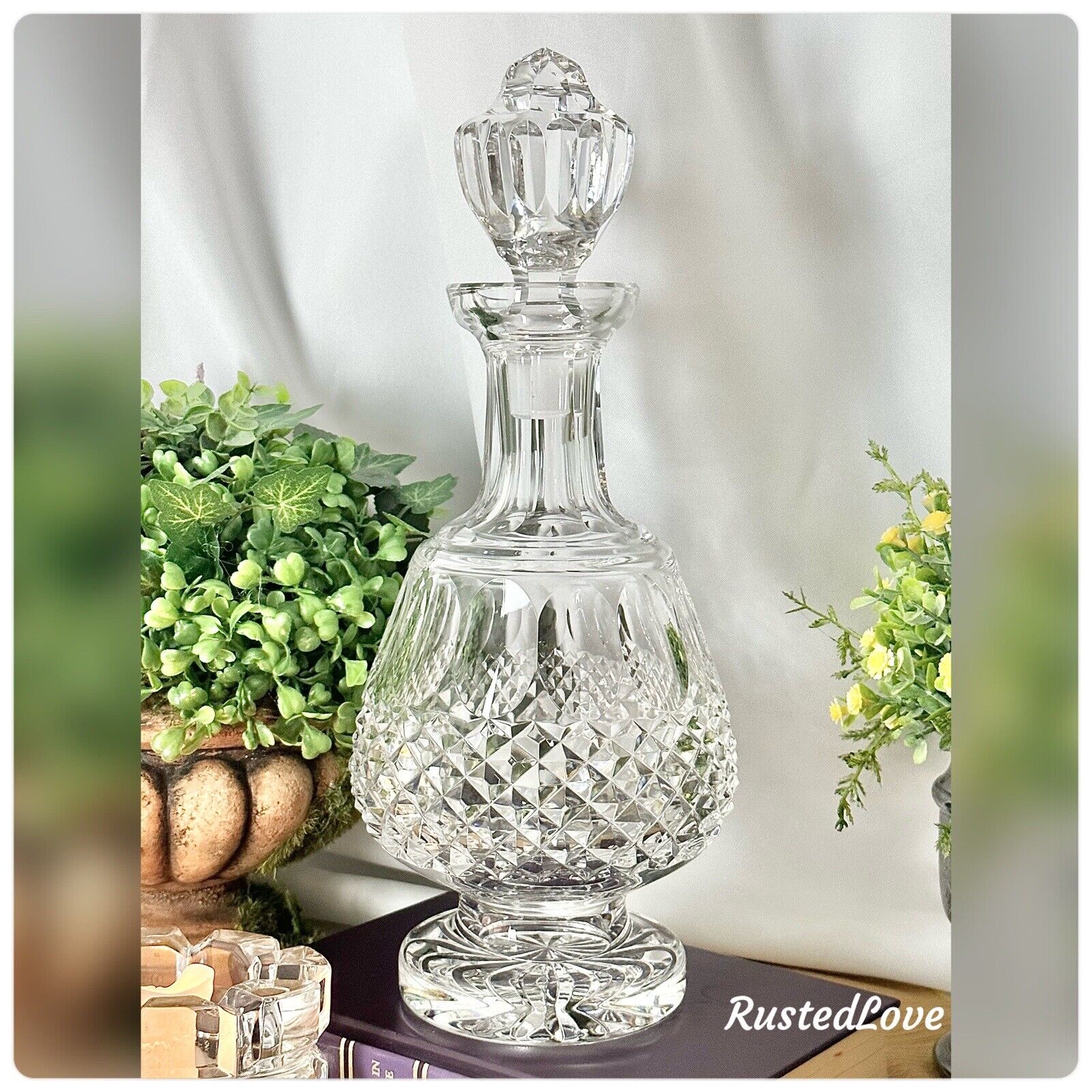 Waterford Crystal Colleen Decanter Vintage Brandy Decanter Ireland Cut Glass 12\