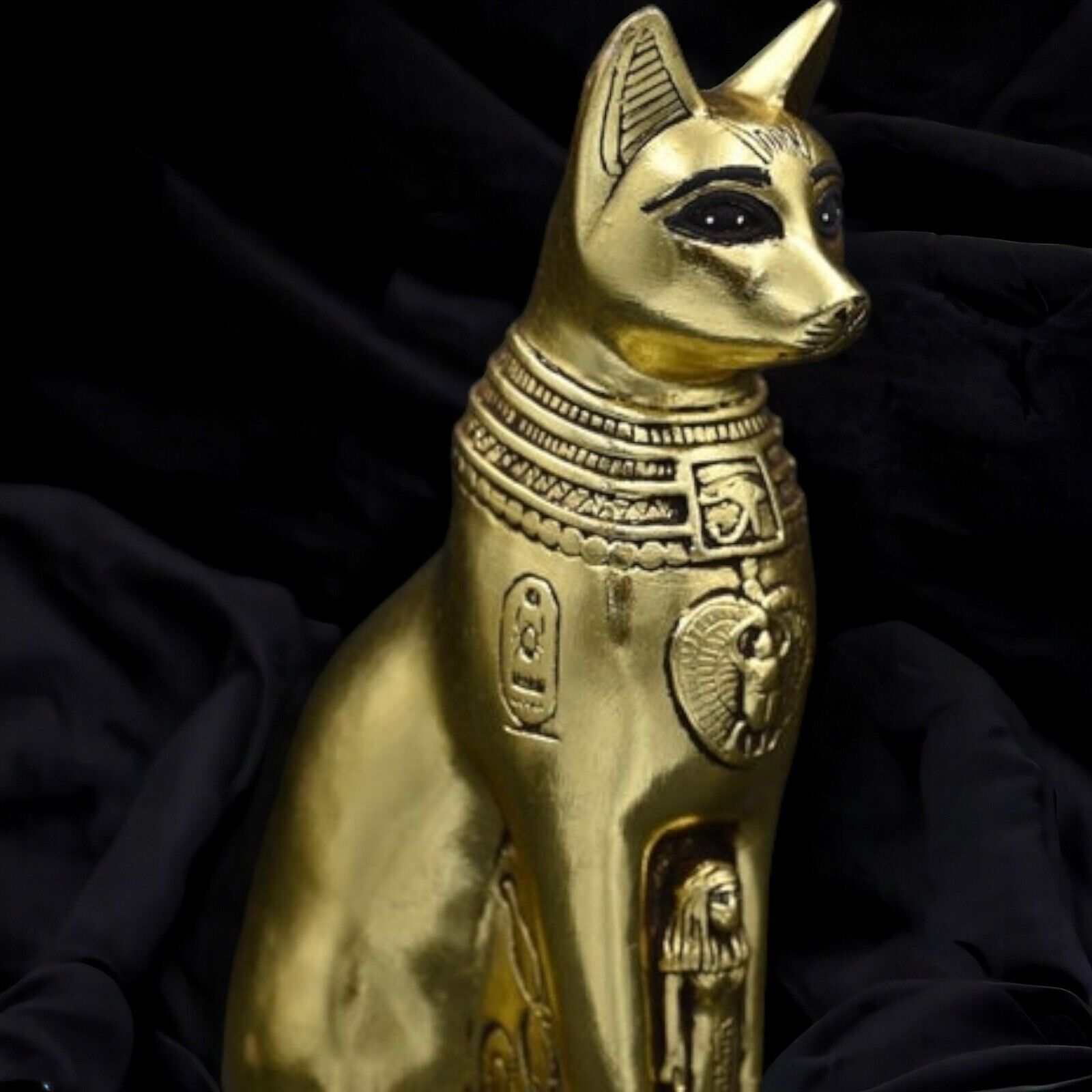 Rare Antique Egyptian Cat-goddess Bastet Statue | Exquisite Fine Stone Craftsman