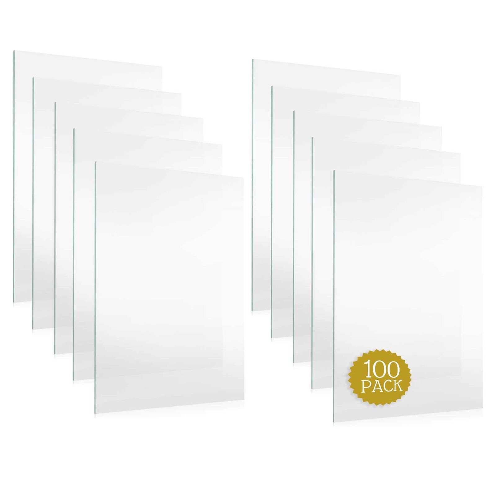 100 Sheets Of UV-Resistant Frame-Grade Acrylic Replacement for 6x8 Picture Frame