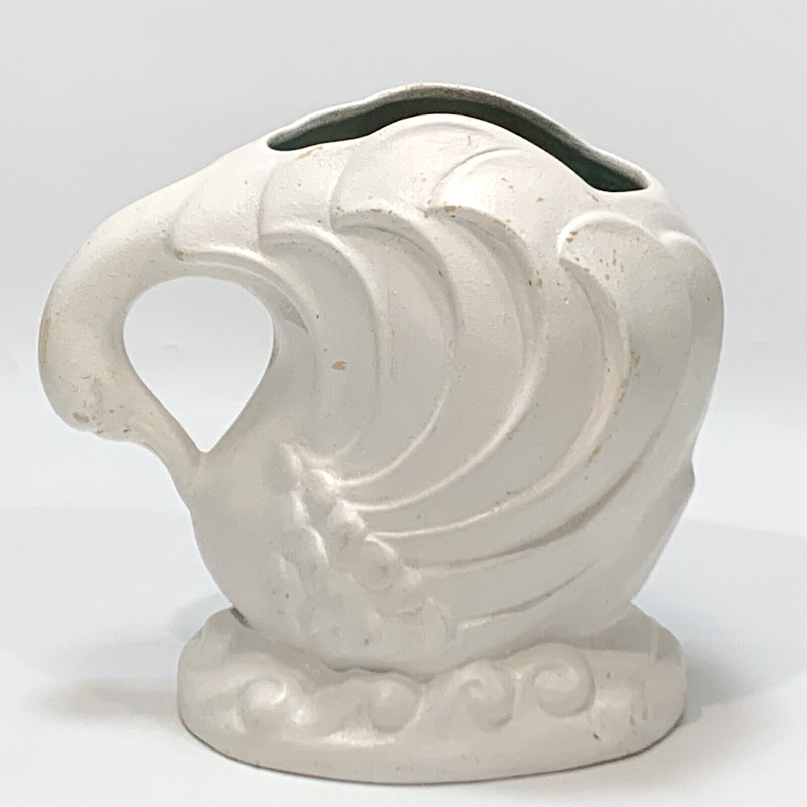 Raynham Pottery #116- Vintage Art Deco  LARGE WHITE SWAN FIGURINE VASE 25cmH