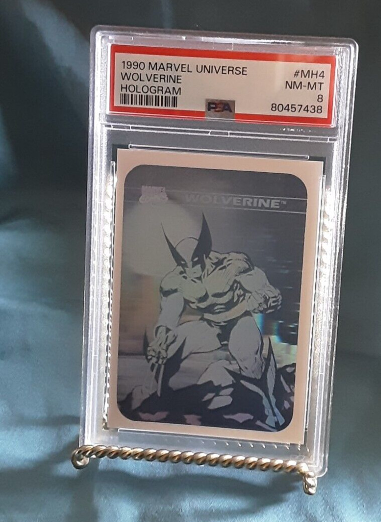 1990 Impel Marvel Universe Wolverine Hologram PSA 8 NM-Mint #MH4, Recently Grade