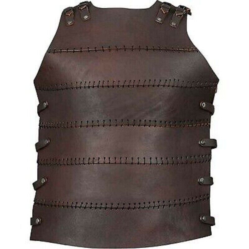 Medieval Leather Breastplate Cosplay & Larp Costume Brown