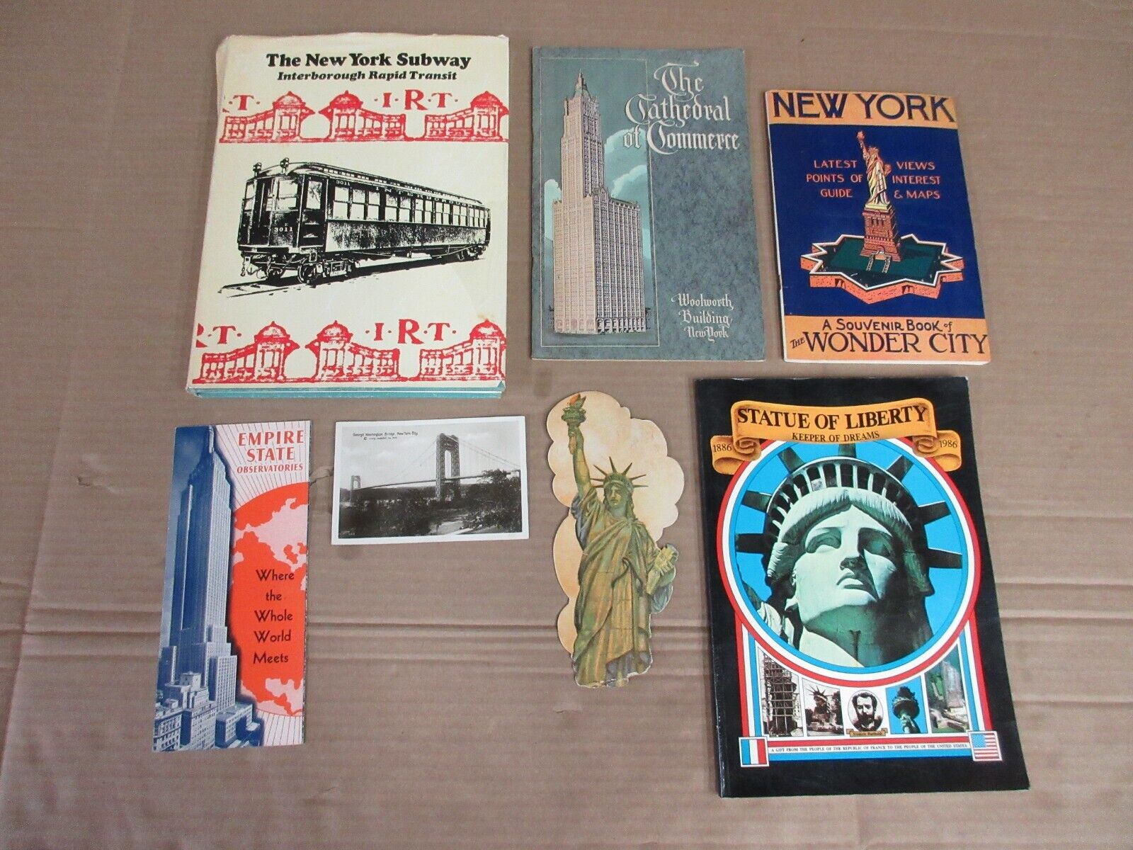 Vintage NYC New York City Mixed Lot 1904-1986 Empire State Statue of Liberty N3
