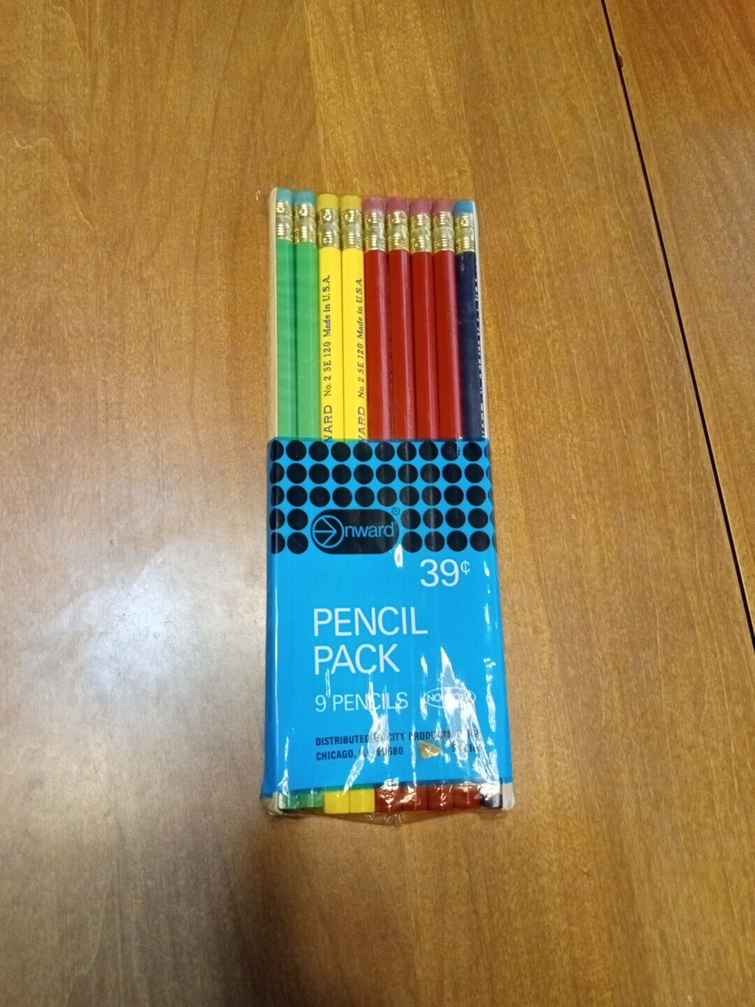 USA Onward Pencil Pack Of 9 Unused Sealed No2 Extremely Rare Perfect 1 Of A Kind