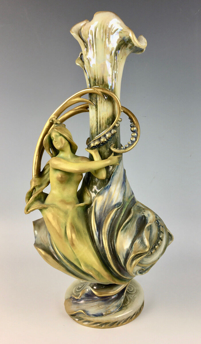 Amphora Art Nouveau Nude Figural Vase Lot 116