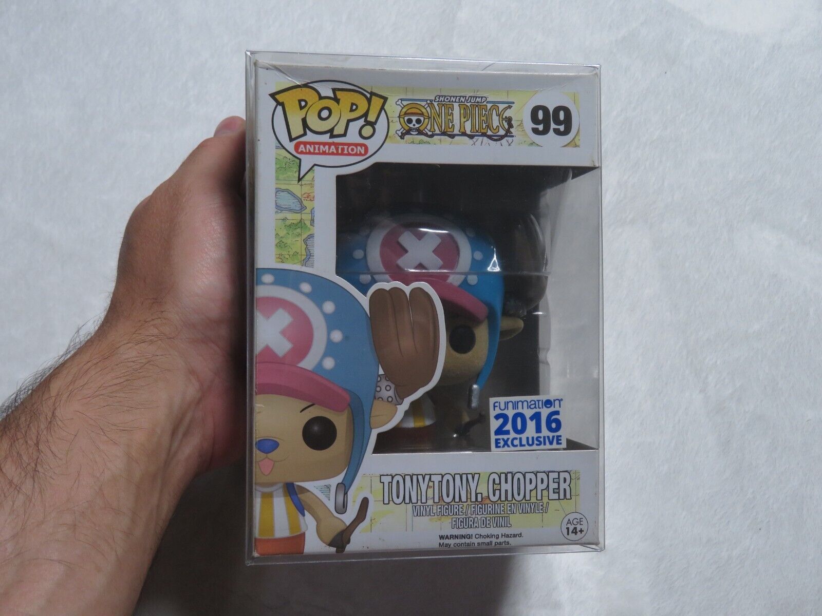 Funko Pop One Piece Flocked Tony Tony Chopper #99 2016 Funimation Exclusive READ
