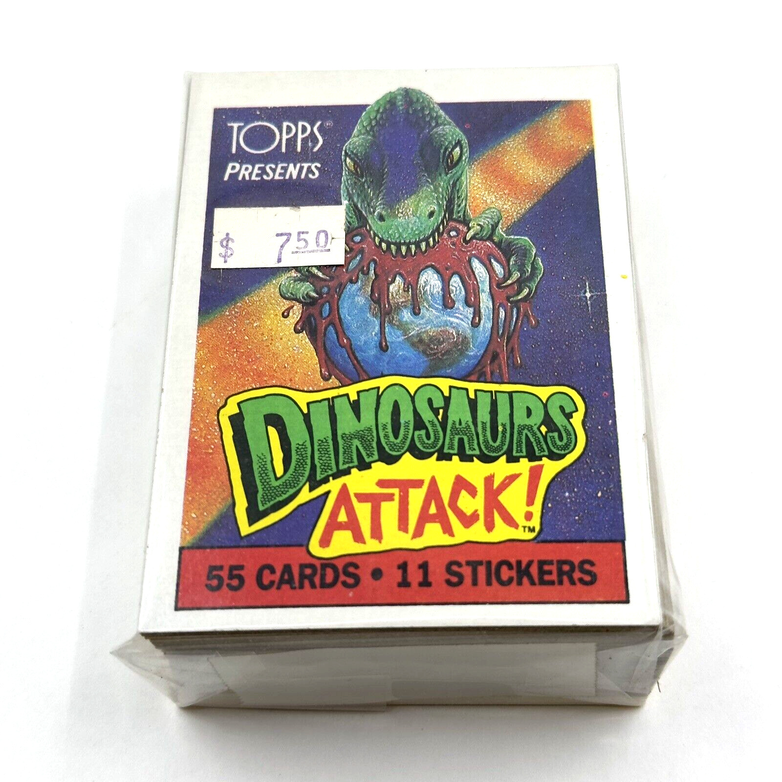 1988 Dinosaurs Attack Complete Set 55 Base Cards + 11 Stickers Mint Condition