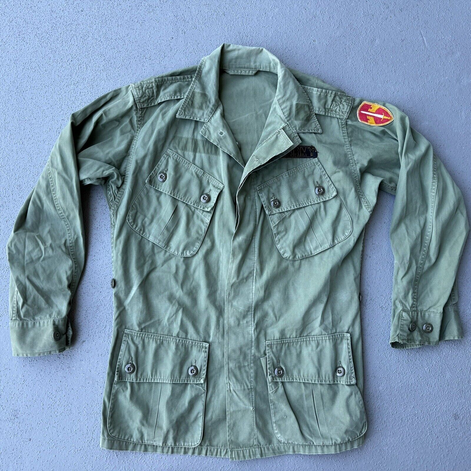 Original Vietnam War OG107 1st First Pattern Jungle Jacket Small Regular