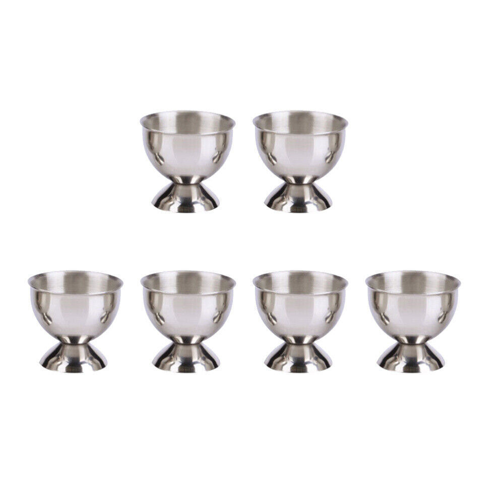 6PCS Egg Cup Tabletop Holding Cups Egg Tray Egg Holder Stand Beer Wine Cup