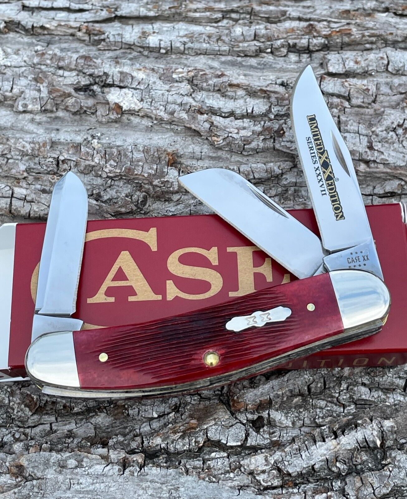 CASE XX 2023 *d LIMITED EDITION XXXVII OLD RED SOWBELLY KNIFE KNIVES