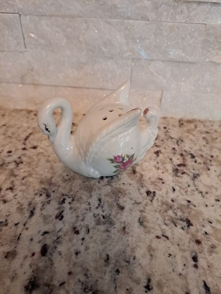 Vintage Porcelain Swan Shaker 