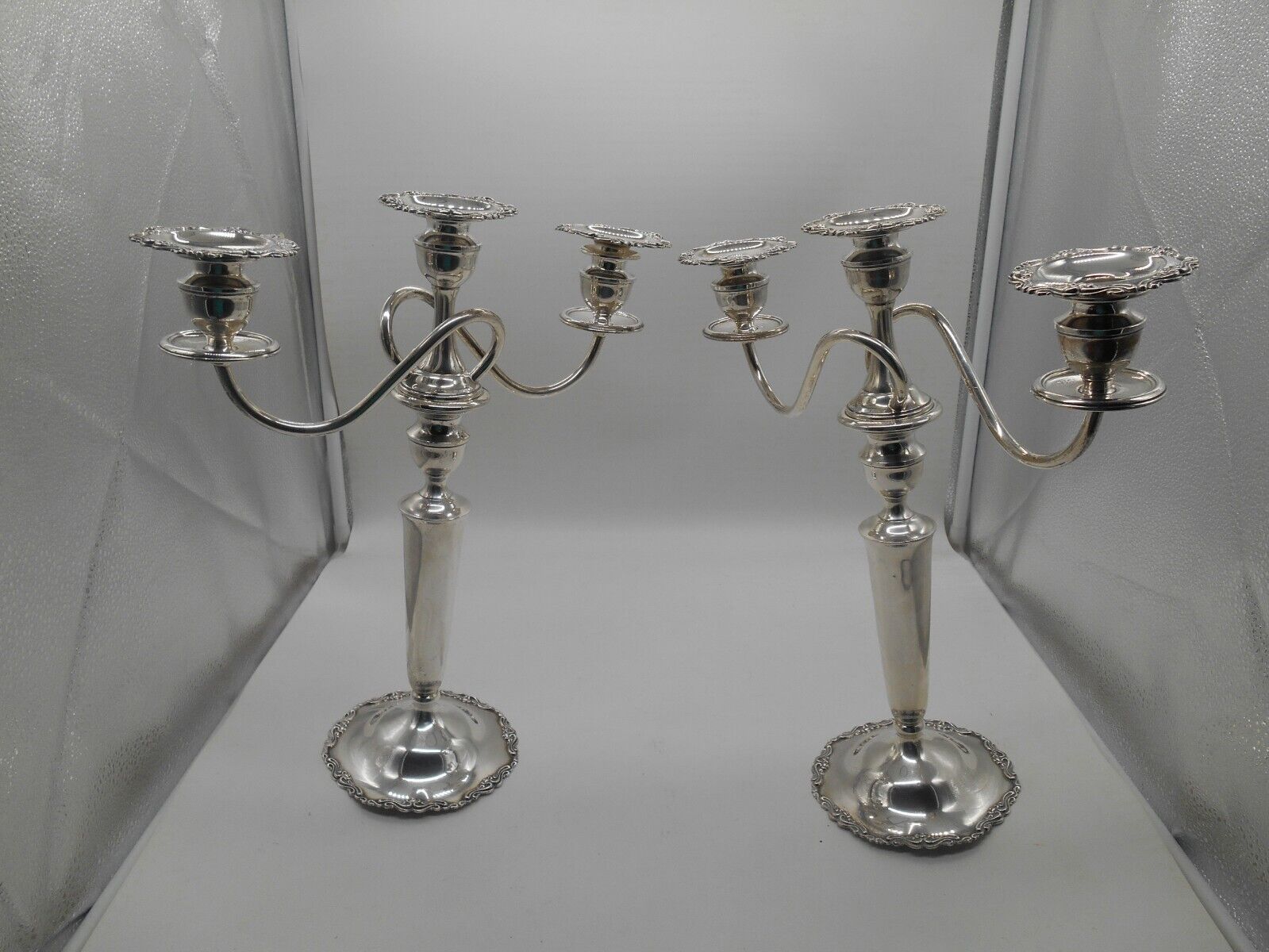 Gorgeous Pair of Sterling Silver 14.75\