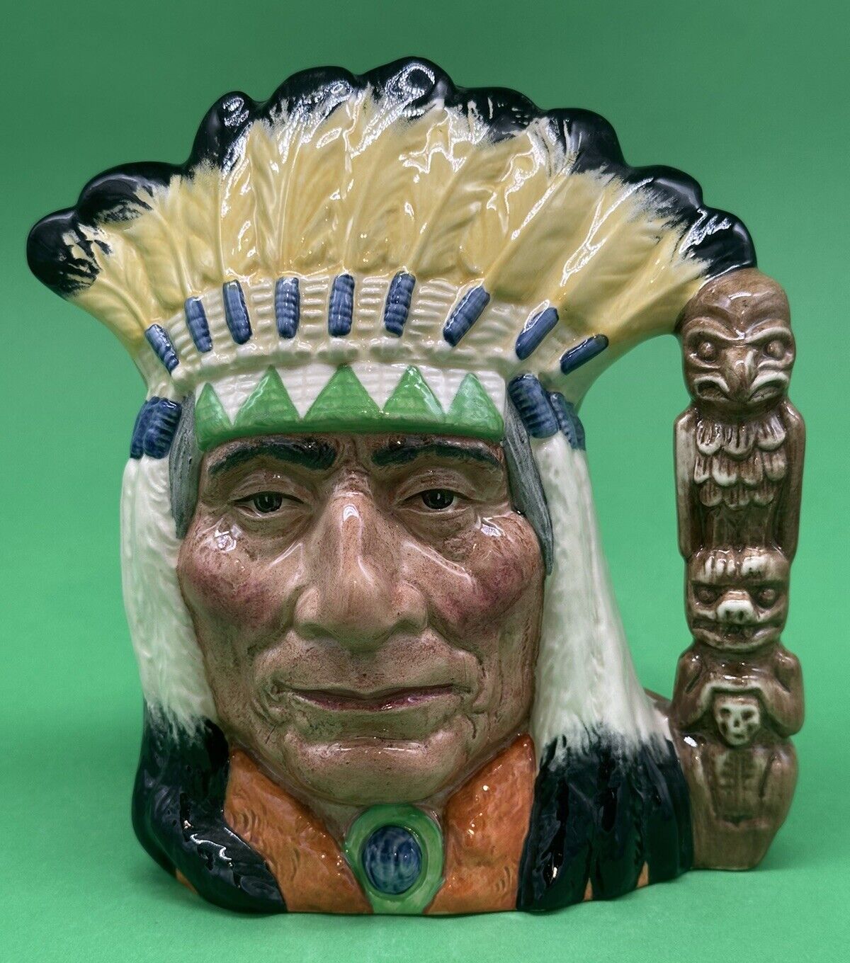 Royal Doulton  \'Native American Indian\' Character Jug, D6786, Ltd ed Colorway