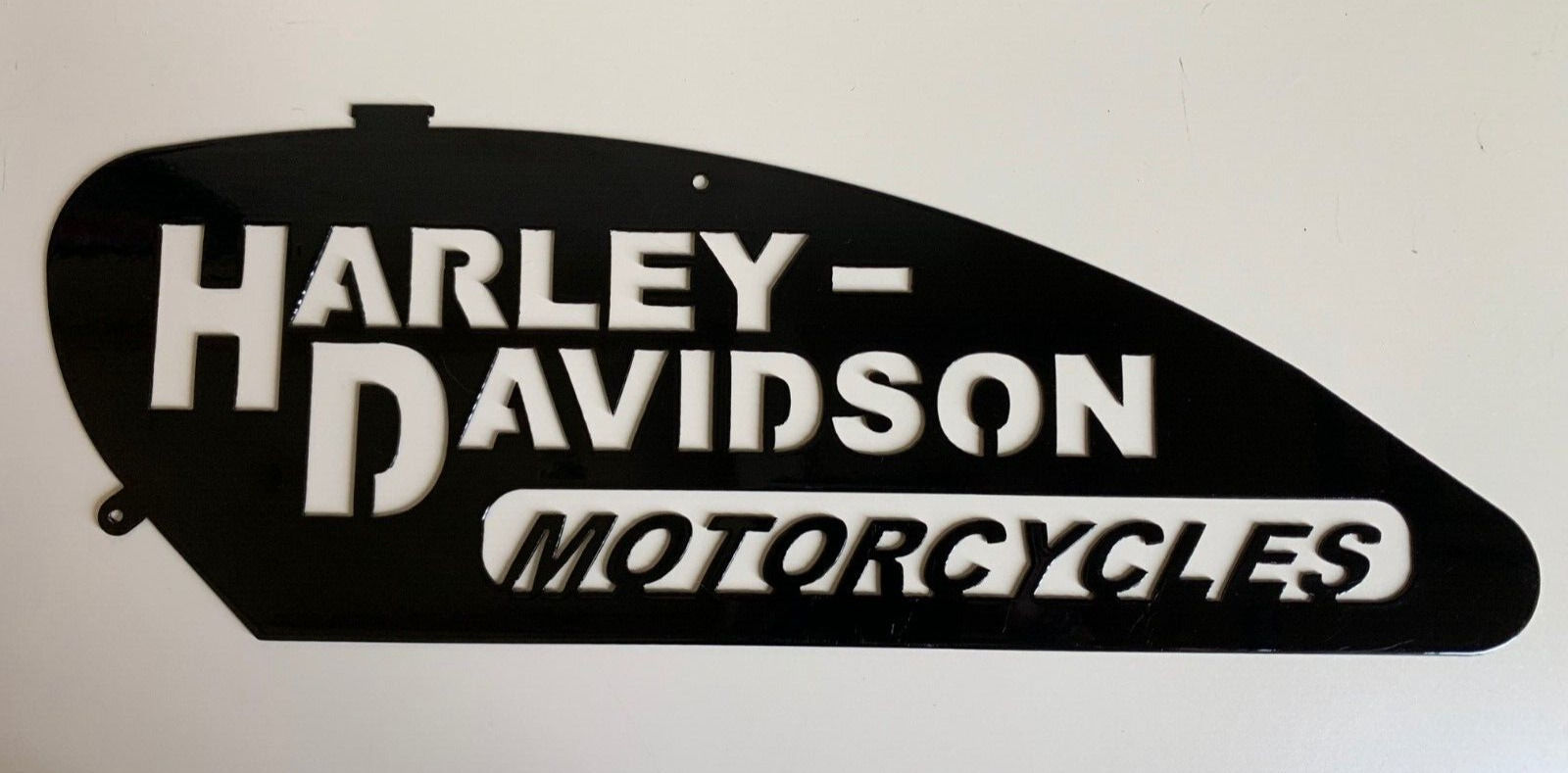 13x5 inch Harley Davidson Tank Metal Wall Art