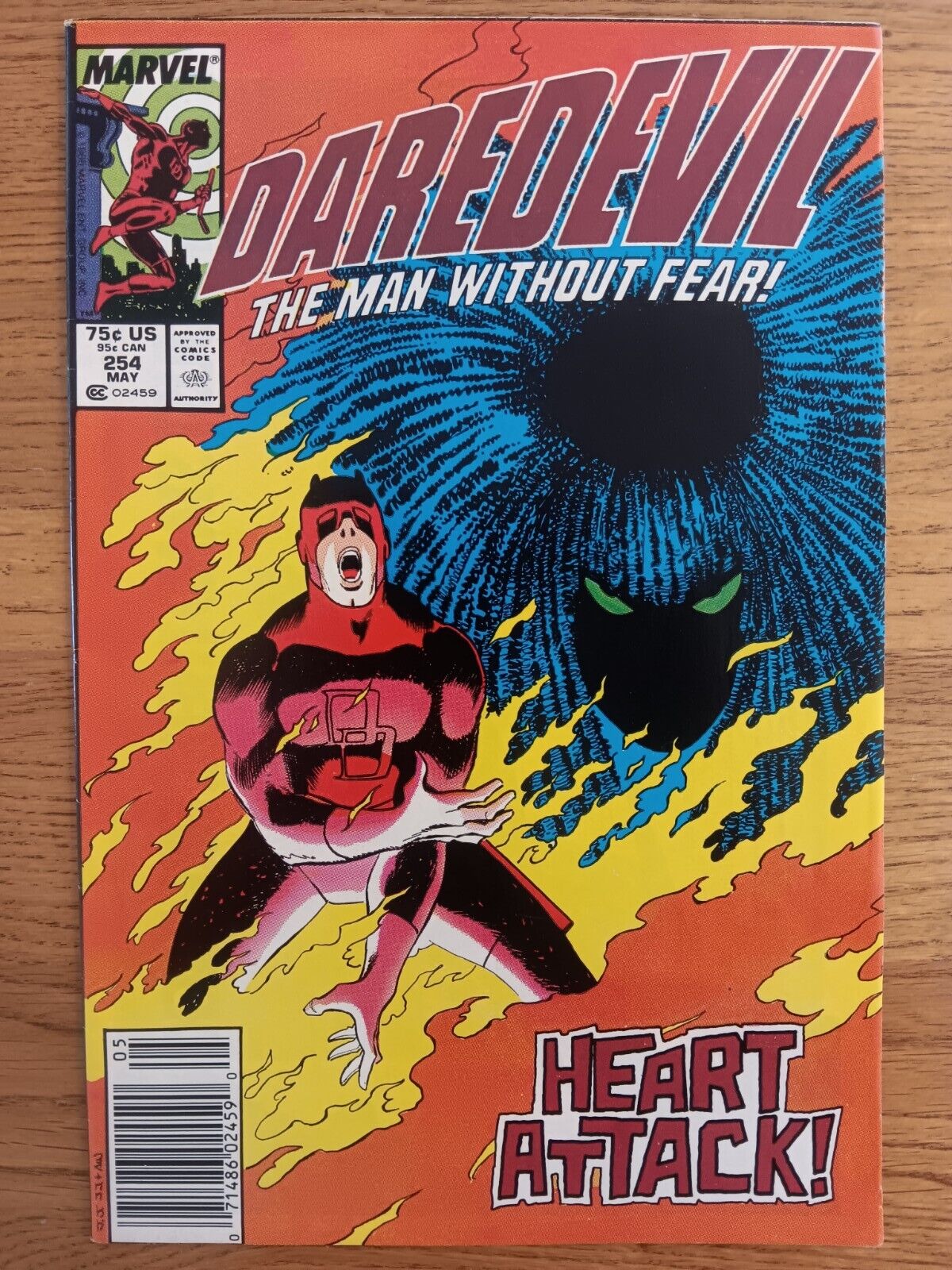 Daredevil # 254 Newsstand Key 1st Typhoid Mary 1988 Marvel John Romita Jr