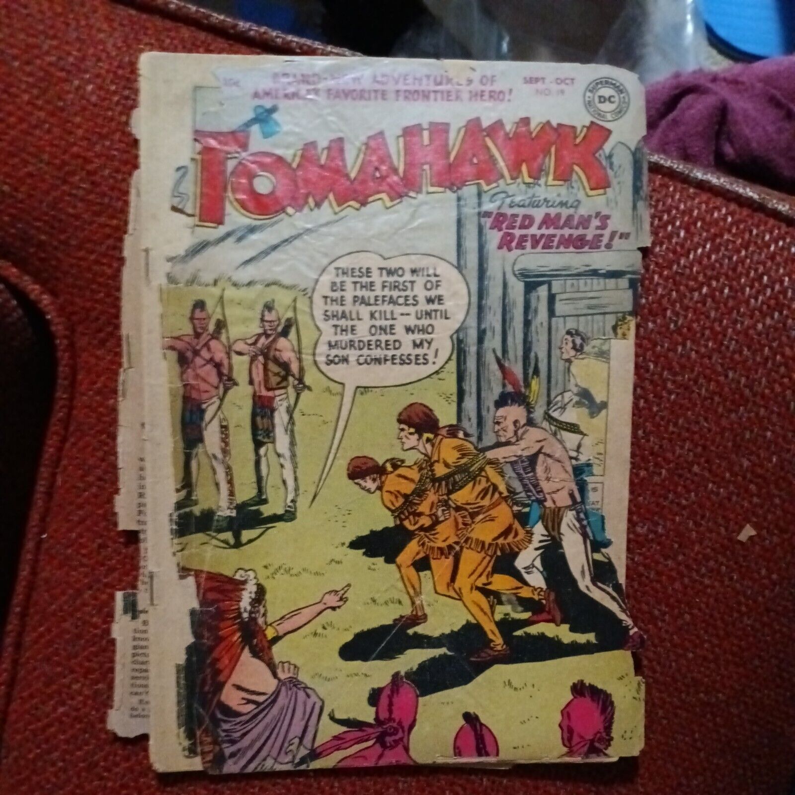 Tomahawk #19 DC Golden Age Comics 1953 Red Man\'s Revenge Pre-Code Western hero