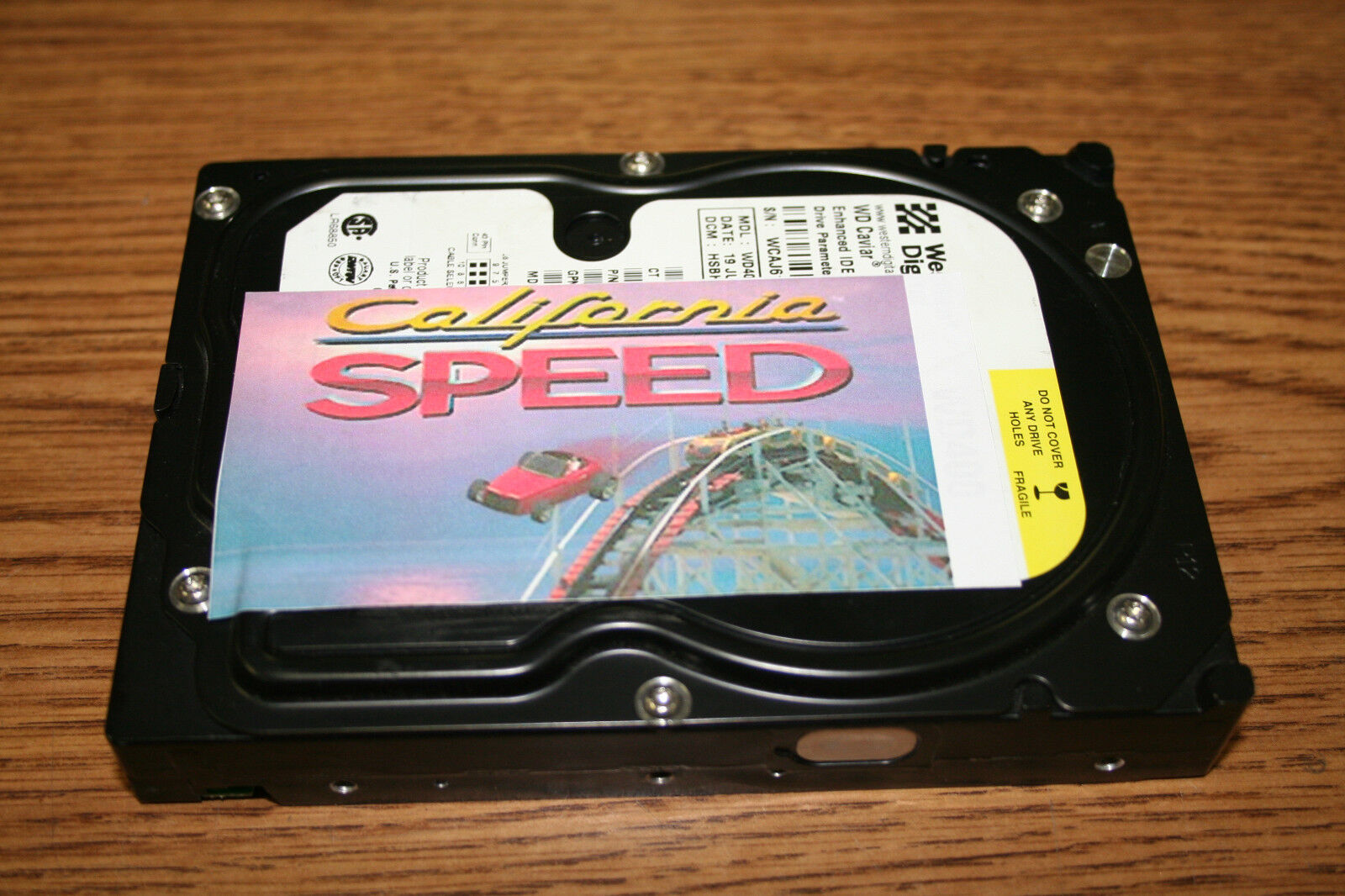 CALIFORNIA SPEED ATARI REPLACEMENT HARD DRIVE FOR ARCADE GAME TESTED WORKING
