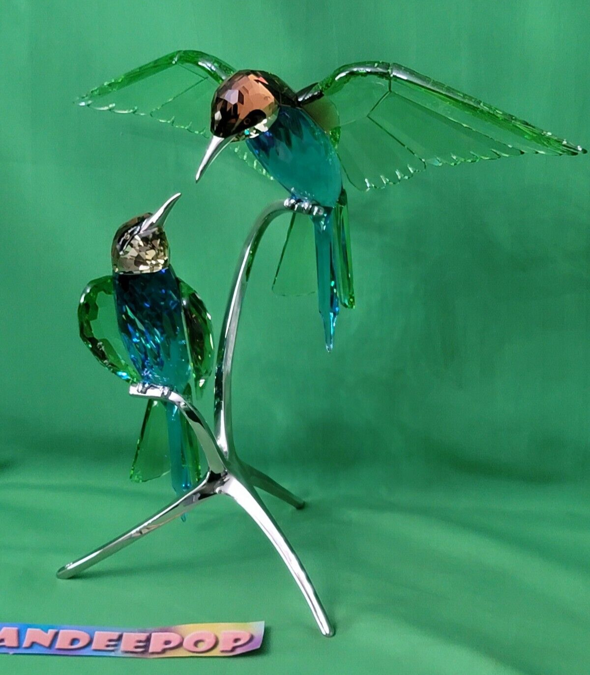 Swarovski Crystal Birds Of Paradise Bee Eaters Heinz Tabertshofer Signed 957128