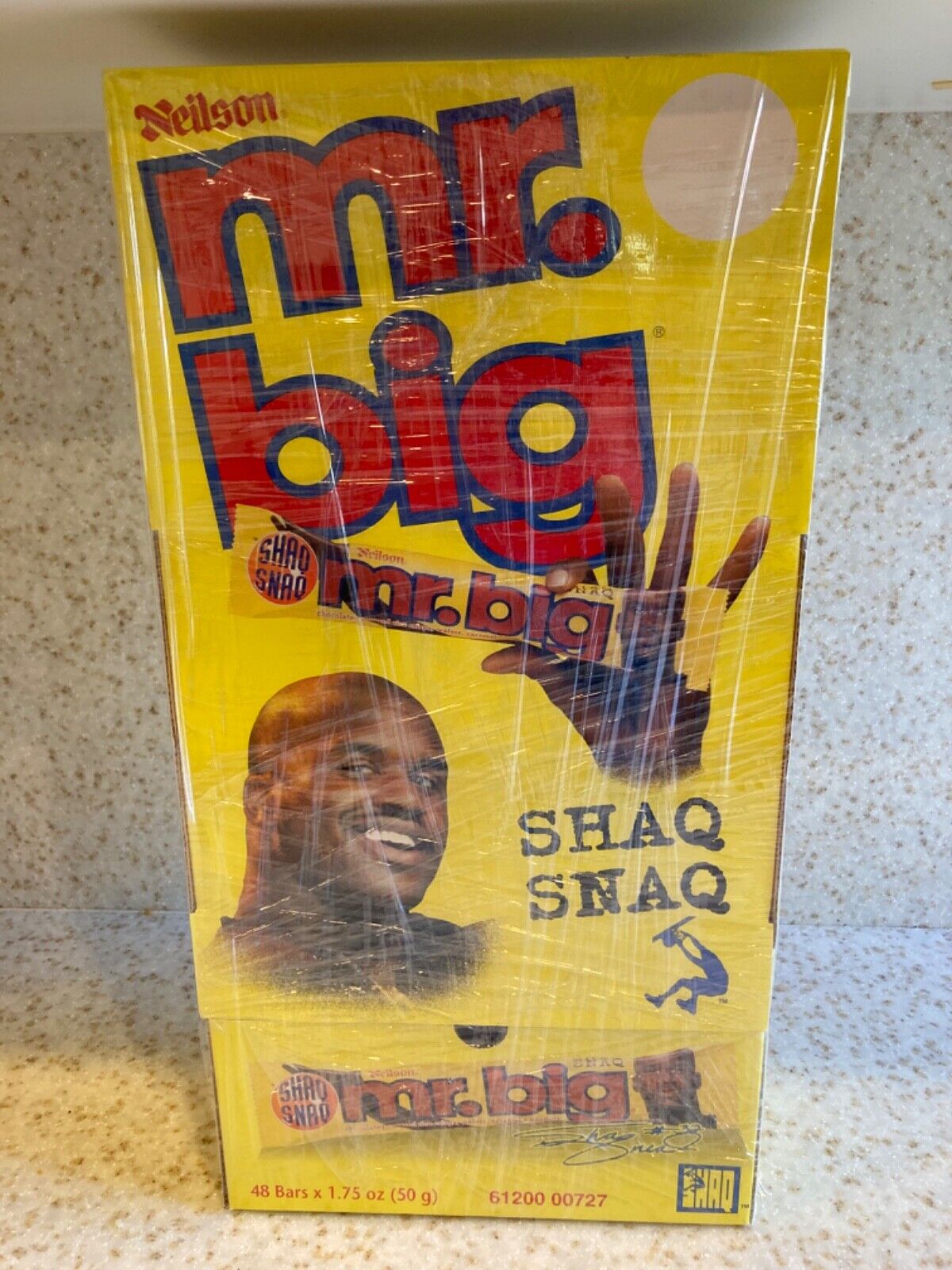Vintage Shaquille O\'Neal Mr. Big candy bar Counter Display Box