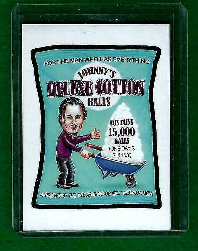 JOHNNY\'S DELUXE COTTON Network Spews NO.50 JOHNNY DEPP 2017 Topps W/TOP LOAD