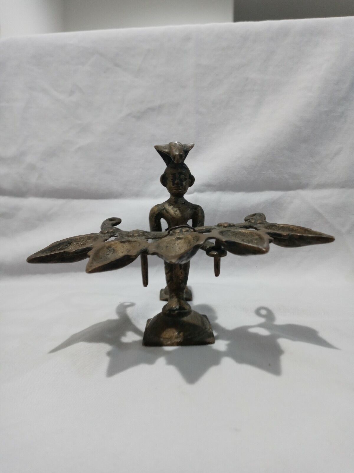 Rare Antique Egyptian Tattoo Ink Stand 13.5 grams 4.5 - 5 inches in Height