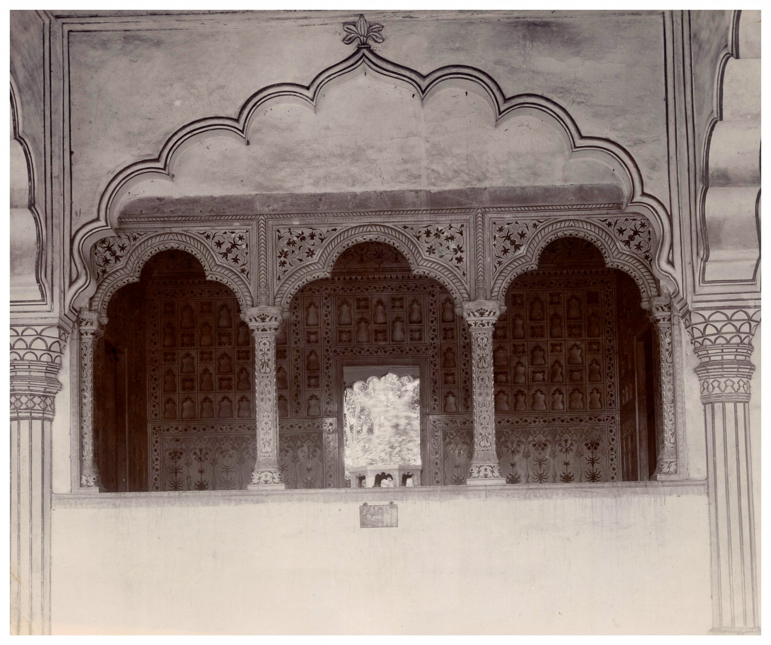 India, Agra, Agra Fort, Vintage Architecture Albumen Print Albumin Print  