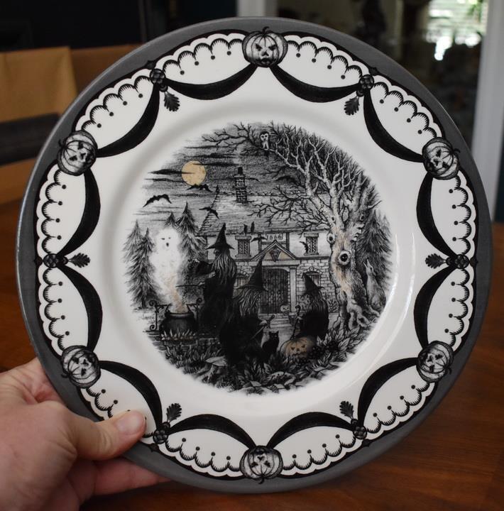 HAUNTINGLY DELICIOUS NEW OLD STOCK ROYAL STAFFORD (ENG) COVEN DINNER PLATE HV 11