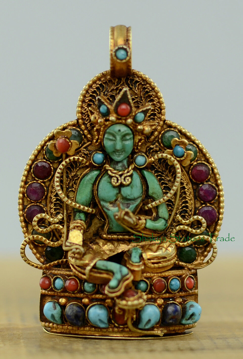 Tibetan Buddhist Ritual Sacred Ghau Prayer Box Silver Pendant from Patan, Nepal