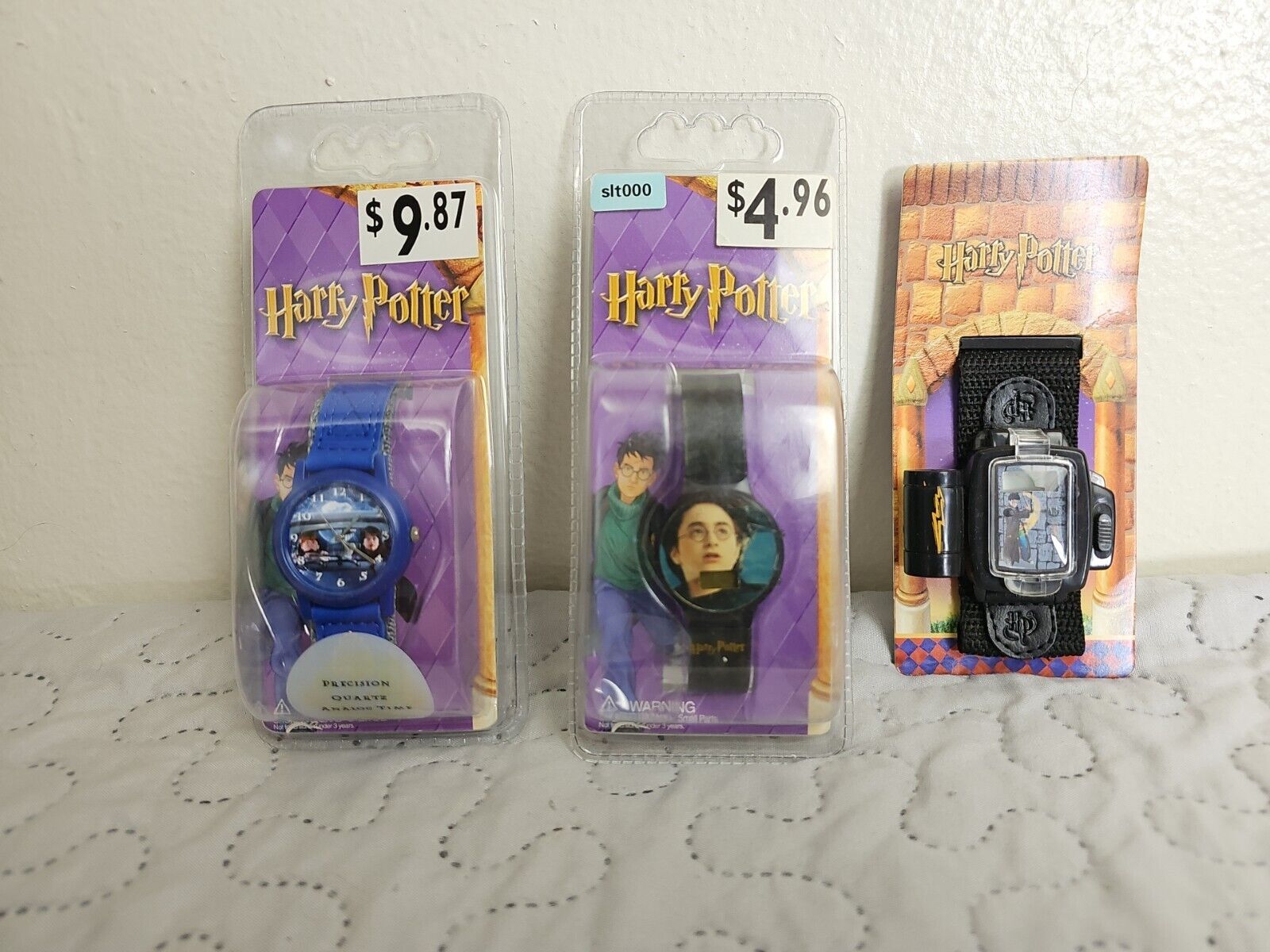 Vintage 2001 Harry Potter Wristwatch Collection Of 3 