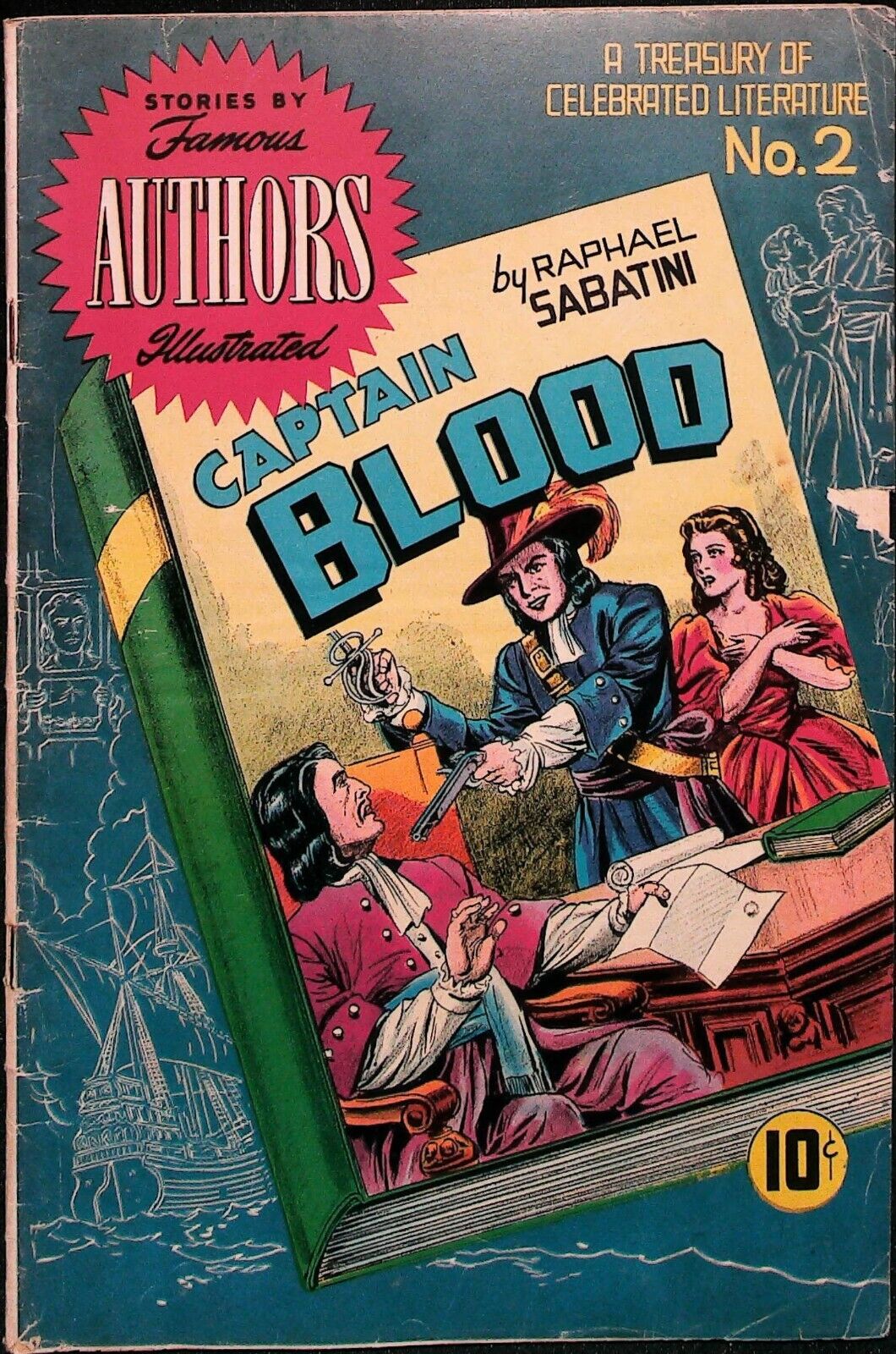 Stories By Famous Authors Ilustrated #2 (1950) *Captain Blood* - Good Range
