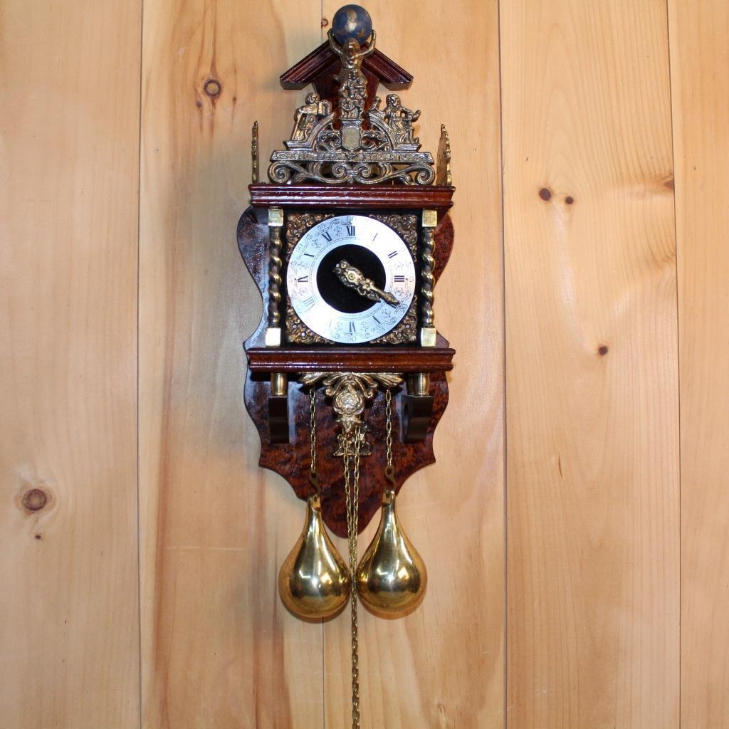 ZAANDAM WUBA Warmink ZAANSE Holland ~ Vintage Wall Pendulum Clock ~ Running
