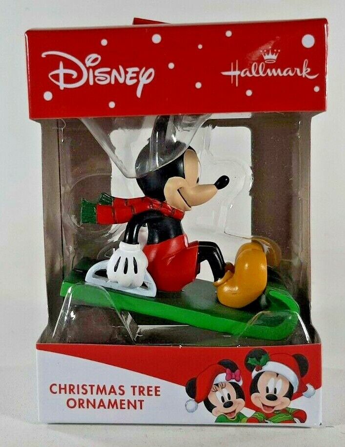 Mickey Mouse Sledding Christmas Ornament 2020 Disney Hallmark